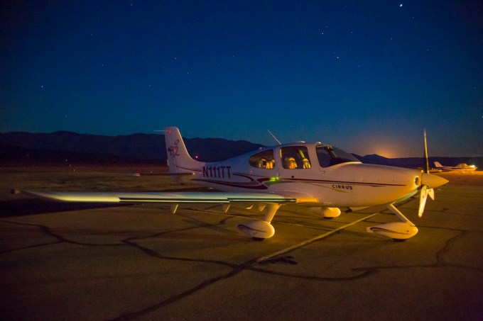 Stars, moon glow and the Cirrus