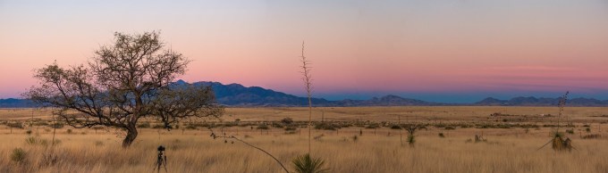Sundown—the camera waiting for night time-lapse