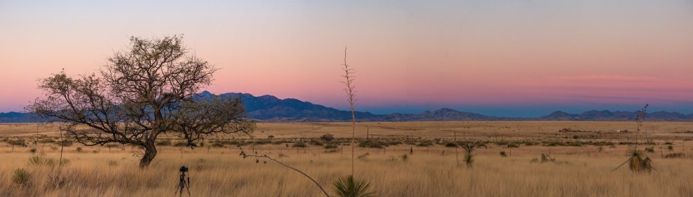 Sundown—the camera waiting for night time-lapse