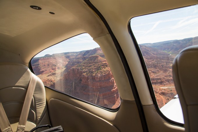 Base leg to final—Kanab runway 19