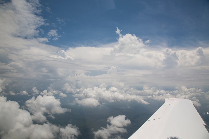 Cruising away from the back side of the line