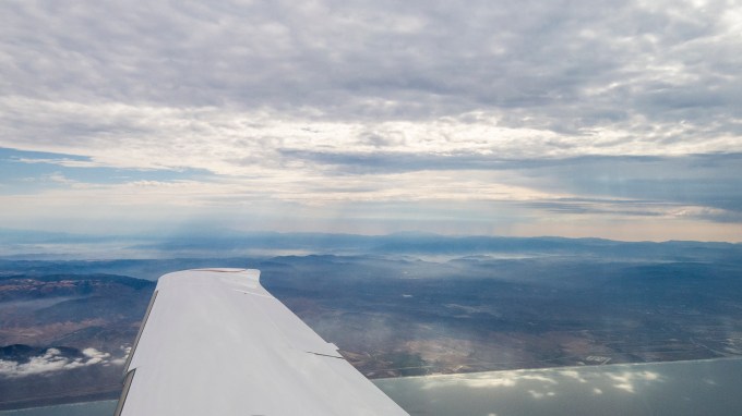 Escaping monsoonal thunderstorms off the coast at Camp Pendleton