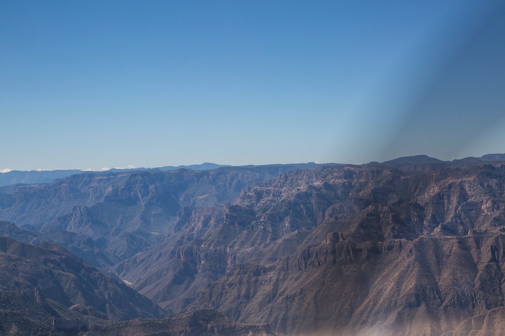 Real vision view below the canyon rim
