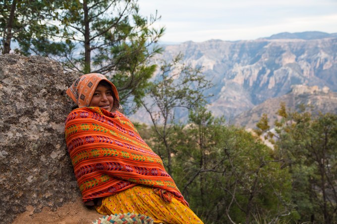Shy Tarahumara smile