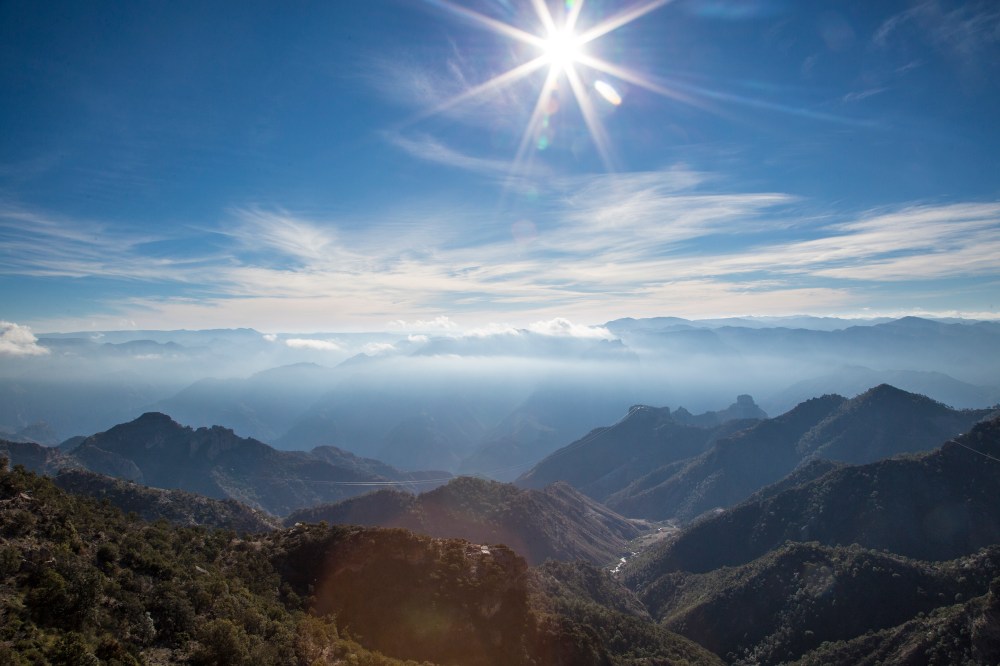 Barrancas del Cobre sol