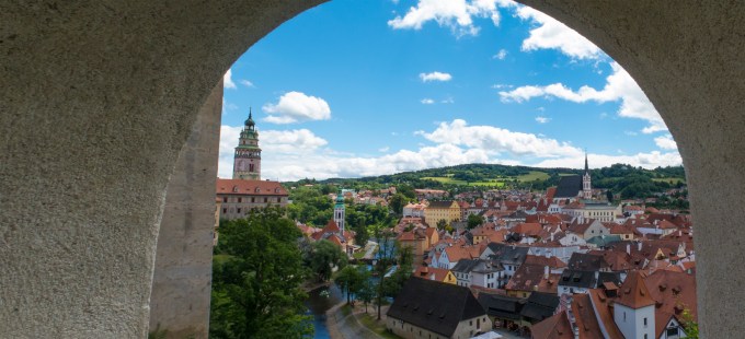 Cesky castle view