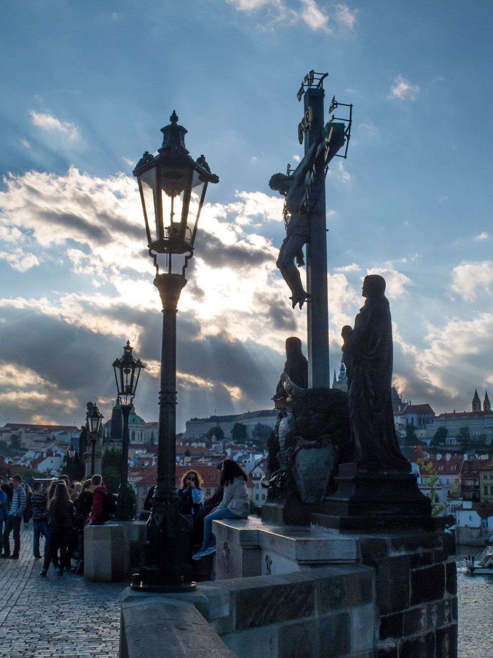 Charles Bridge crucifix 