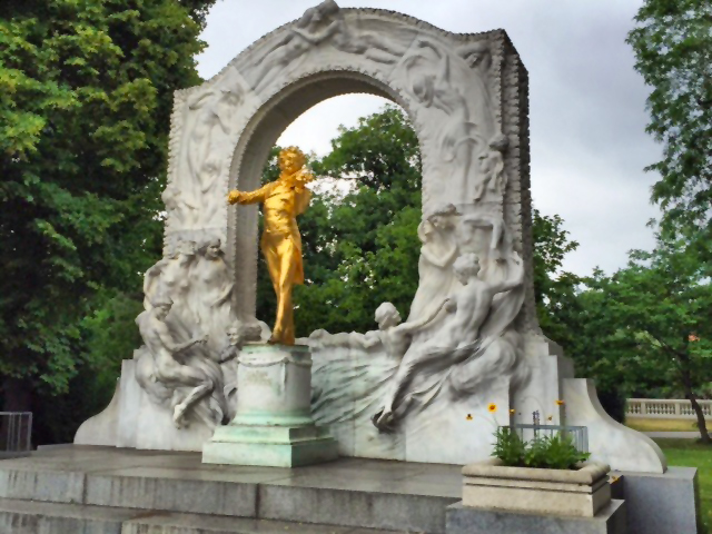 Vienna Johan Strauss monument