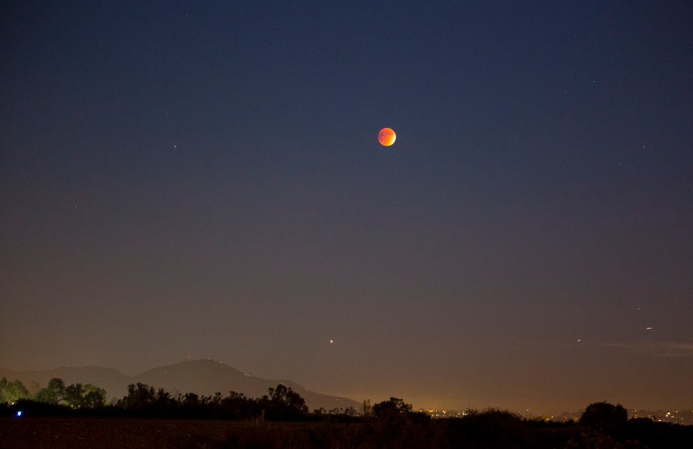 Cowles Mountain moon