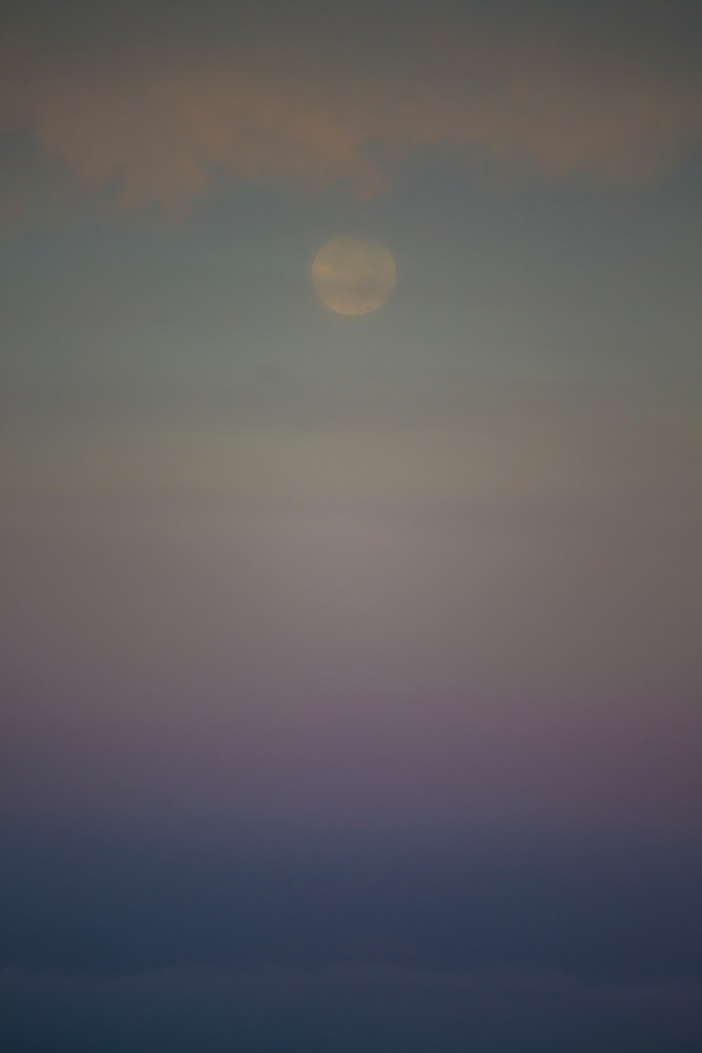 Pastel moonset