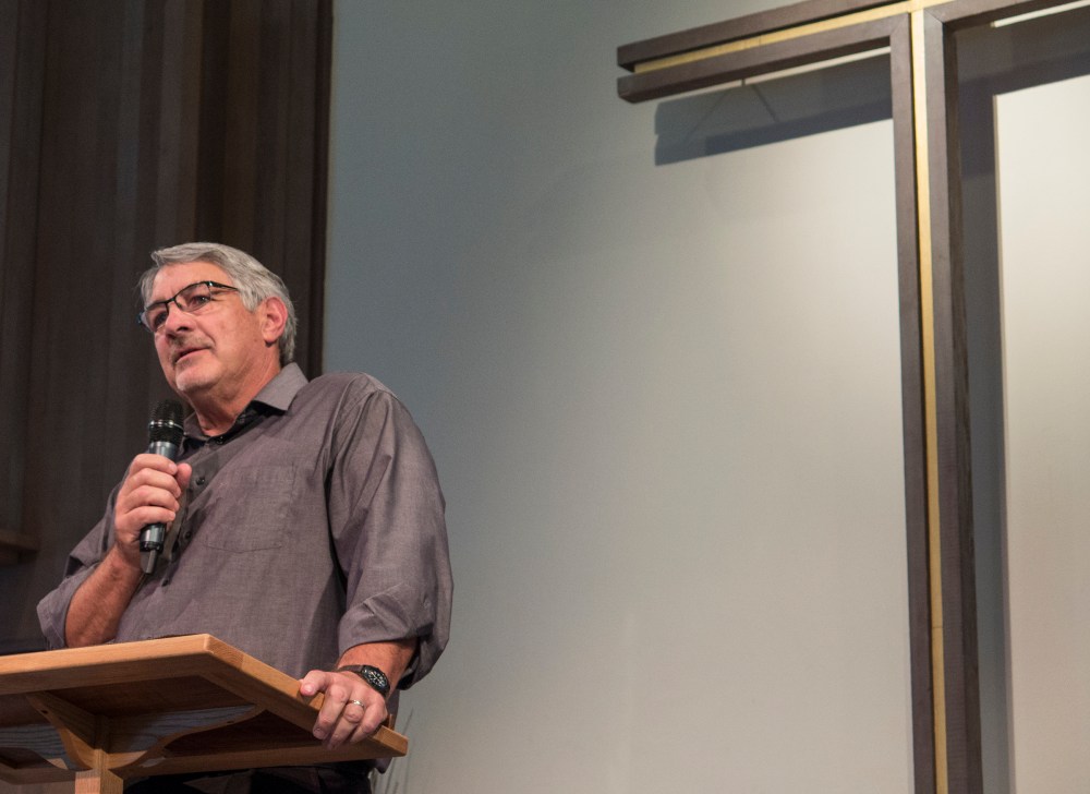 Steve reflecting on forty-three years of service to the lord and his parish