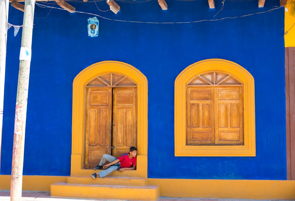 Blue wall boy