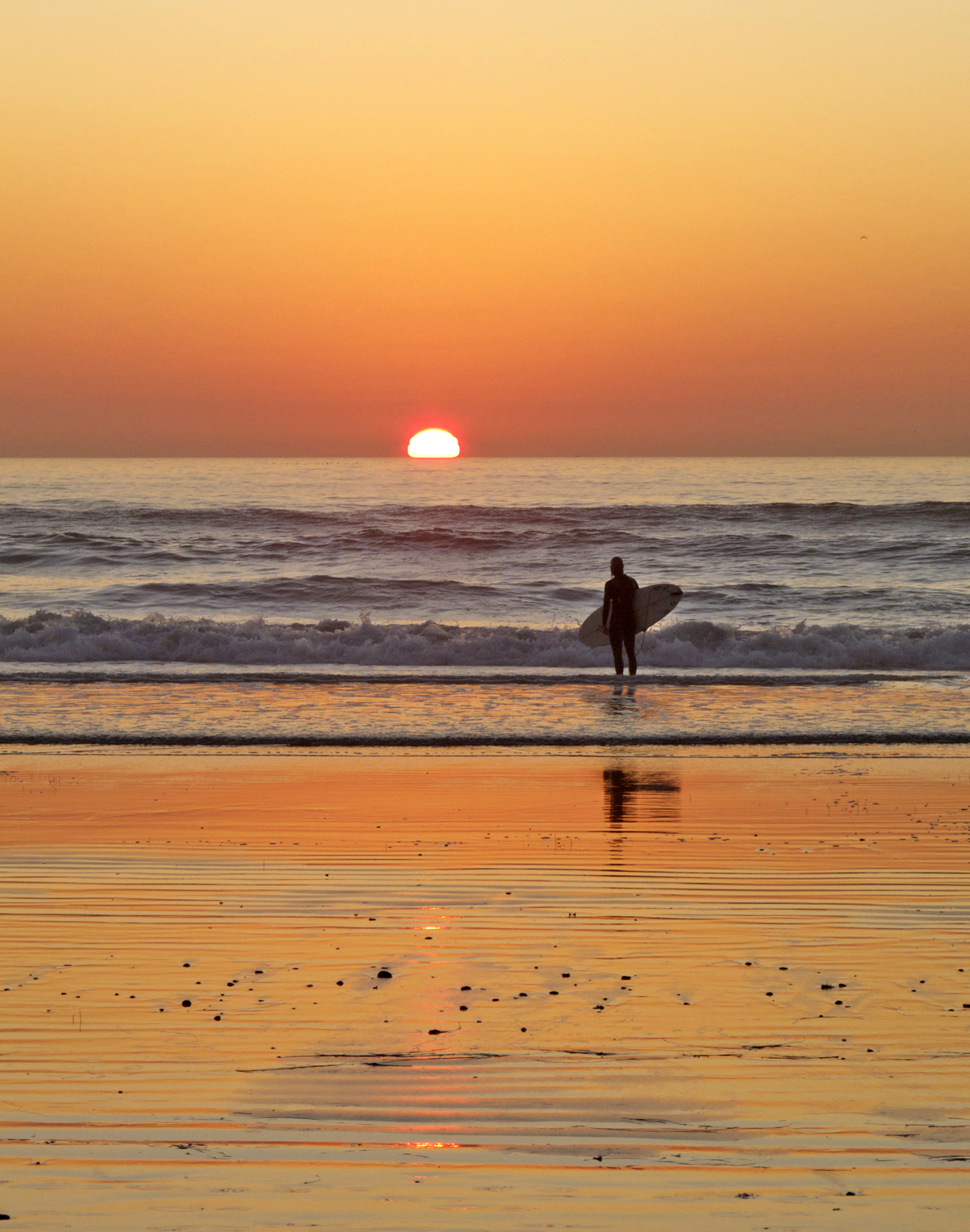 Surfer sundown