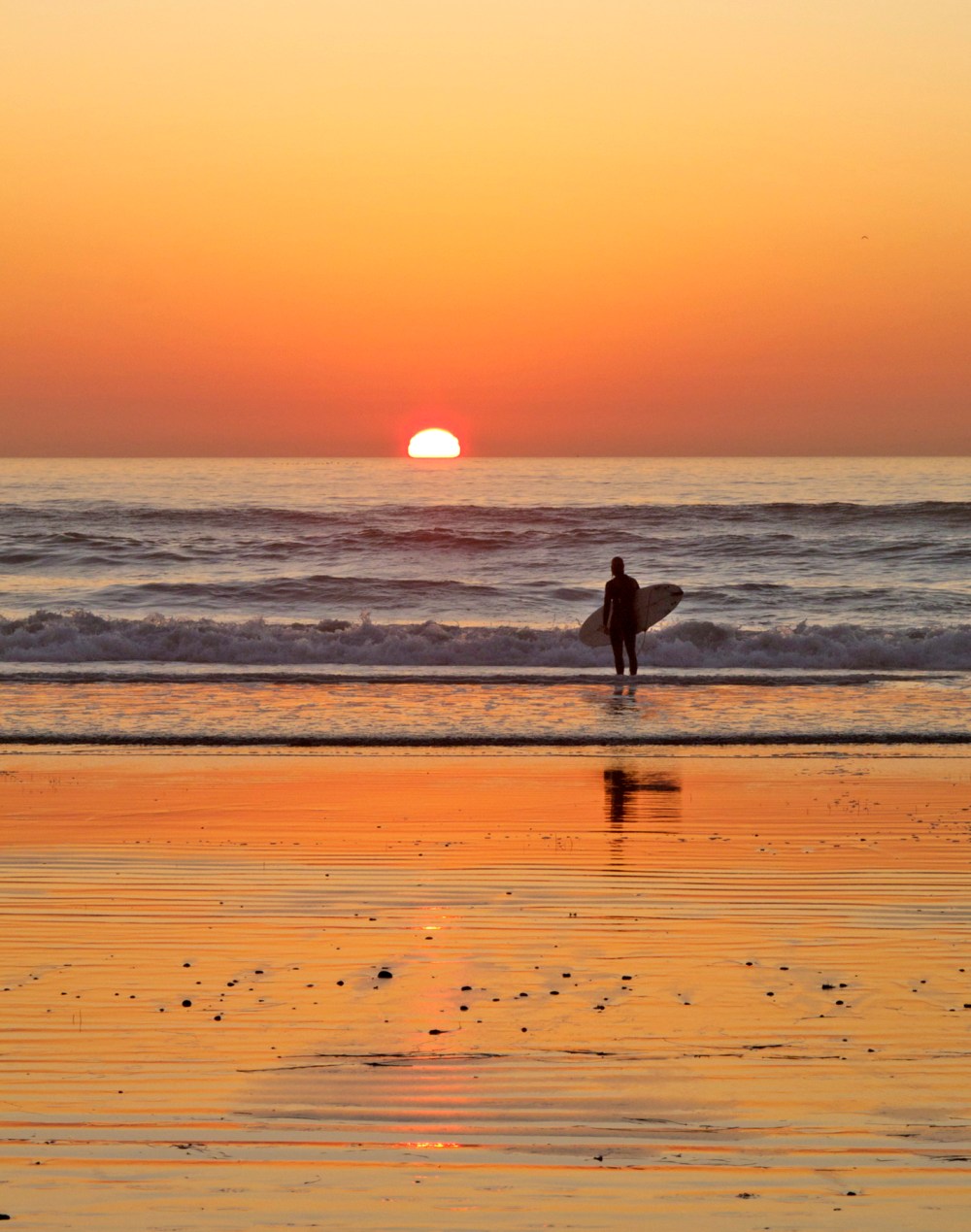 Surfer sundown